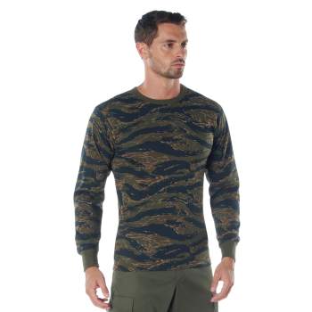 Camouflage full sale sleeve t shirt