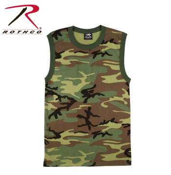 Rothco,Tank Top,woodland camo tank,woodland camo tank top,tank top,tank,sleeveless,muscle tee,woodland camo muscle tee,woodland camo sleeveless tank,camo tank top,camo muscle tee