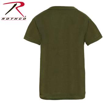 Kids Black Boys T-shirt Tee Shirt Cotton Polyester Blend Rothco 6913