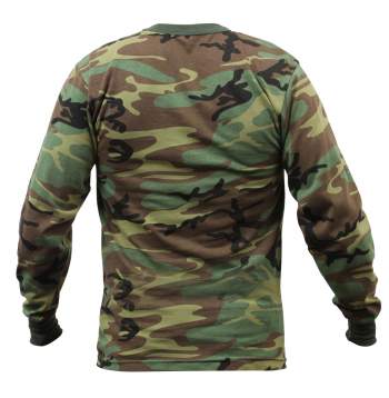 Rothco Camo T-Shirt - Woodland Camo - M