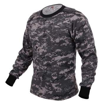 Grey camo long sleeve shirt