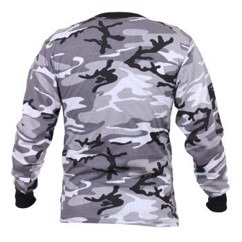 Camo Long Sleeve Tactical Military T-Shirt Rothco Camouflage Several Colors NEW 
