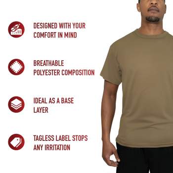 Coyote brown moisture wicking shirt new arrivals