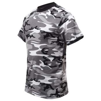 Black and white camo t shirt Clearance
