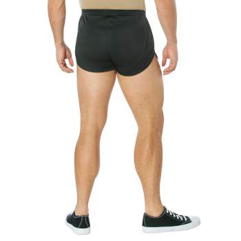 Rothco US Flag Ranger Physical Training P T Shorts Black