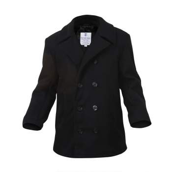 Rothco,Coat,peacoat coat,pea coat,peacoat,outerwear,winter coat,rain coat,raincoat,over coat,overcoat,mens coat,military jacket,navy jacket,wool jacket,wool peacoat,casual coat,casual jacket,navy blue,black, pea coats, mens pea coat, pea coat men