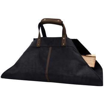 Waxed canvas online wood carrier