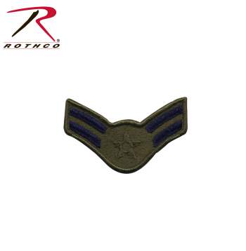 Rothco Subdued USAF Airman 1st Class 1986-1992 Patch, airforce, air force, airman 1st class, patch, airman patch, 1st class, first class, 1986-1992
