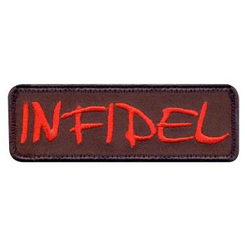 patch, infidel, infidel patch, patches, airsoft patches, morale patches, air soft patches, air soft patches, airsoft accessories, tactical morale patches, velcro morale patch, hook and loop morale patch, military morale patches, infidel morale patch, military morale patch