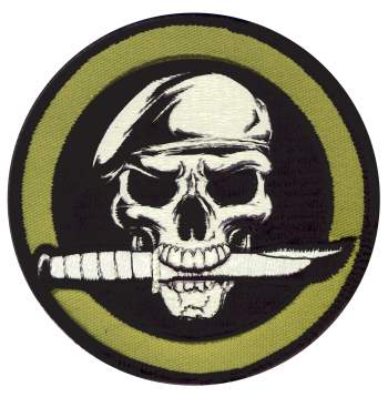 Rothco Military Skull / Knife Patch With Hook Back, Rothco Military Skull / Knife Patch, skull knife patch, military skull knife, military skull knife patch, patch, patches,  airsoft patch, airsoft, airsoft patches, military patches, military patch, tactical patch, morale patch, tactical airsoft patches, morale patch, hook and loop patch, tactical patches, military velco patches, 