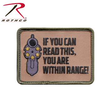 Rothco ''If You Can Read This'' Patch, Hook Backing, hook and loop, if you can read this, patch, morale patch, airsoft patch, rothco patch, patches, rothco airsoft patch, airsoft morale patch, tactical patches, military morale patches, funny morale patches, moral patch, military velcro patches, tactical airsoft morale patches, airsoft morale patches, airsoft patches, morale patch