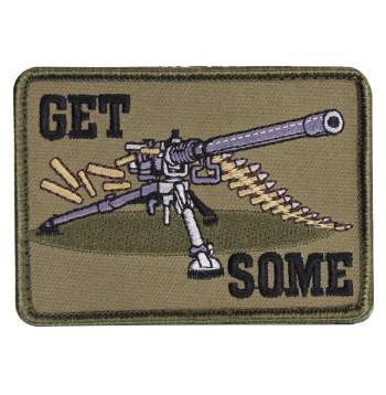 Rothco Get Some Patch, Hook Backing, hook and loop, get some, airsoft patch, patches, morale patch, rothco, wholesale patches, airsoft patches, tactical airsoft patches, military morale patches, military velcro patches, funny morale patches, tactical patches, 