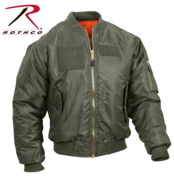 Rothco Ma 1 Flight Jacket With Patches Rothco Ma 1 Flight Jacket With Patches