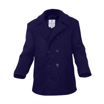 navy wool peacoat