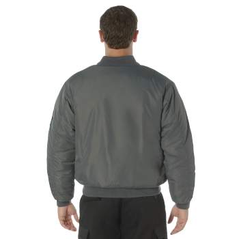 Gray flight jacket shop