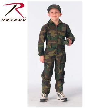 Kids NASA Flightsuit Flight Coverall With Patches Rothco 7209 