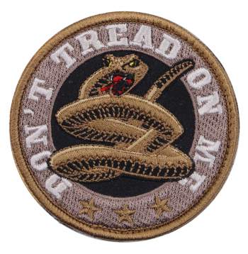 Mil-Spec Monkey Don't Tread On Me Morale Patch Swat Hook Back