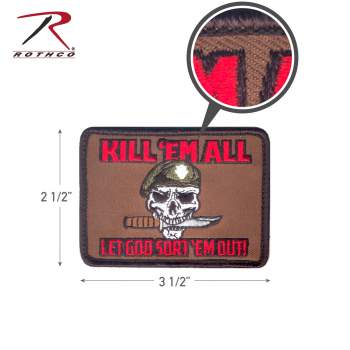 Rothco Military Combat Army Morale Patches With Hook Back 