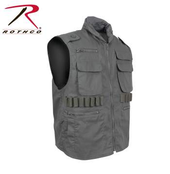 Ranger Vest Black Security Tactical Vest With Hood 7457 Rothco