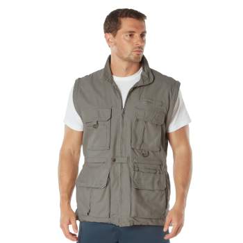 Safari gilet jacket deals