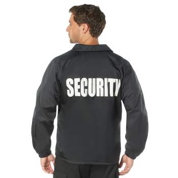 Black outlet security windbreaker