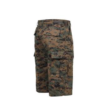 Rothco 7765 Woodland Camo Long Length BDU Shorts 