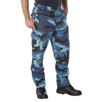 Blue Camo Cargo trousers - Vinted