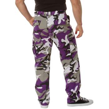 Camouflage shop purple pants