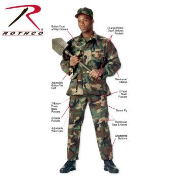 bdu woodland shirt