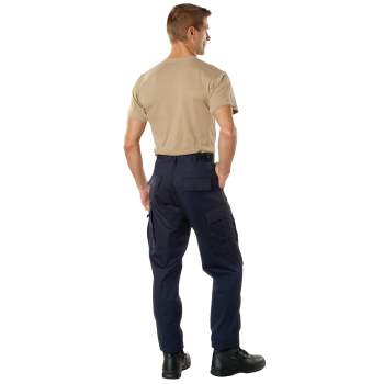 Men's Navy Blue Fatigue Pant - Rothco 6 Pocket Tactical Military BDU Work  Pants 
