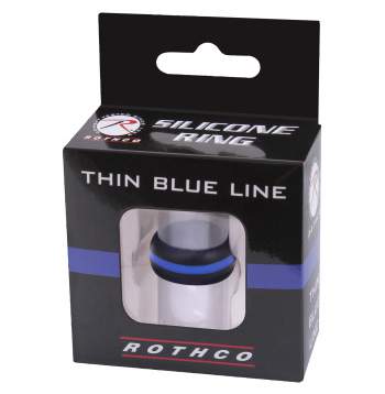 Rothco Thin Blue Line Silicone Ring