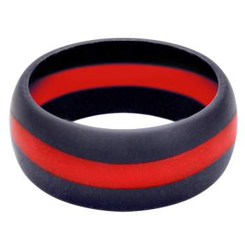 thin red line, thin red line firefighter, red thin line, firefighter, fire department, thin red line wedding ring, thin red line wedding band, thin red line ring, thin red line jewelry, firefighter wedding band, silicone wedding band, silicone wedding ring, rubber wedding bands, rubber wedding rings, mens silicone rings, mens rubber wedding bands, workout wedding rings, flexible wedding ring, work wedding rings, mens rings