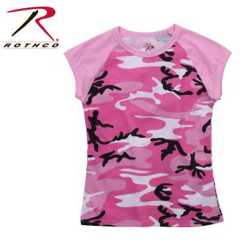 Rothco Short Sleeve Camo Raglan T-shirt