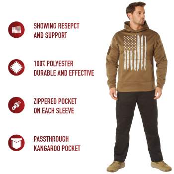Camo american flag hoodie clearance
