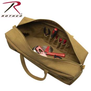 canvas zipper tool pouch