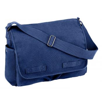 Rothco Vintage Blue Canvas Messenger Bag