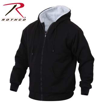 Rothco Heavyweight Sherpa Lined Zippered Sweatshirt