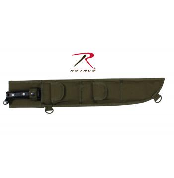 Rothco 835 Olive Drab MOLLE Compatible Heavy Duty 18" Machete Sheath for sale online 
