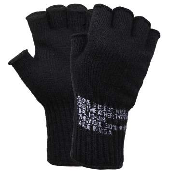 Wool shop fingerless gloves