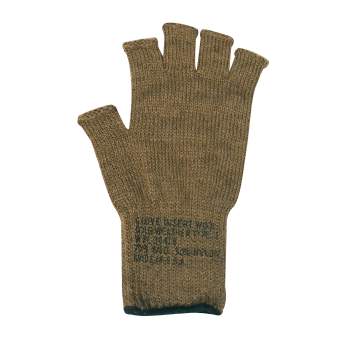 Military wool fingerless gloves deals