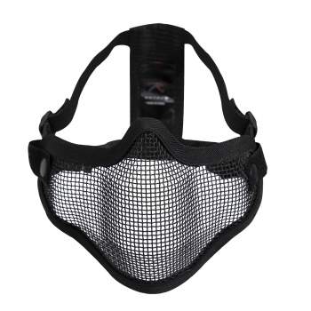 Rothco Carbon Steel Half Face Mask - Black, airsoft, airsoft mask, mask, masks, face mask, face masks, tactical gear, airsoft gear, loadout gear, loadout supplies, airsoft, air-soft, half mask, half face mask, face cover, face protection, paintball face mask, paintball gear, half-face cover, military mask, airsoft face mask, airsoft mask, tactical airsoft mask, airsoft face protection, half airsoft mask, airsoft half mask, tactical mask, face protection mask, airsoft mesh mask, tactical face mask, airsoft face protection