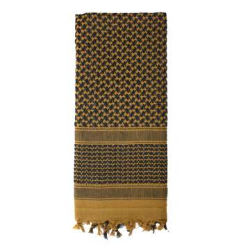 Rothco Coyote Brown Skull & Swords Shemagh Scarf Cotton Desert Neck Head Wrap 