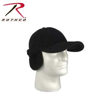 Rothco Fleece Low Profile Cap w/ Earflaps, Rothco low profile cap with earflaps, Rothco fleece low profile cap with earflaps, Rothco low profile cap, Rothco fleece low profile cap, fleece low profile cap with earflaps, fleece low profile cap, fleece cap, low profile cap, profile cap, cap, hat, cap with ear flaps, hat with ear flaps, fleece cap, ski hats, earflaps, polarfleece, ear flaps, polar wear, black polar low profile cap, black low profile cap, black cap with ear flaps, black fleece cap, black ski hat, fleece, fleece hat, fleece caps, ear muffs, cold weather gear, cold weather clothing, winter gear, winter clothing, winter accessories 