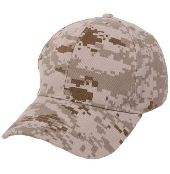  Rothco Color Camo Supreme Low Profile Cap, Black Camo