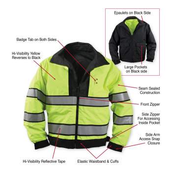 Rothco Reversible Hi visibility Uniform Jacket