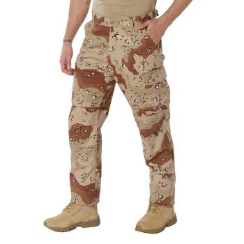 Rothco Camo Tactical BDU Pants, 6 Color Desert Camo