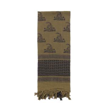 Rothco 88531 Gadsden Snake Print 100 Cotton Tactical Desert Scarf Shemagh for sale online 