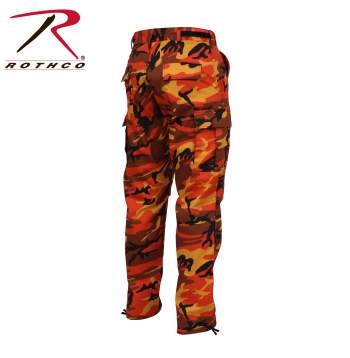 blue and orange camo pants