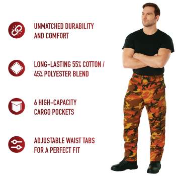 Color camo cargo pants sales