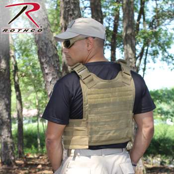 Black Tactical Molle// Plate Carrier Vest